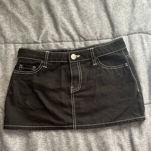 Black & White Mini Skirt